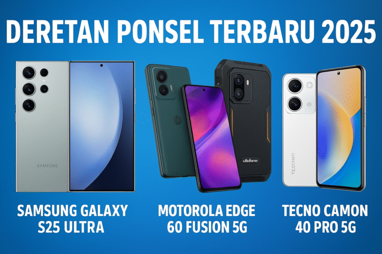 Deretan Ponsel Terbaru 2025 Ramaikan Pasar Gadget Tanah Air, Ini Pilihan Paling Diburu