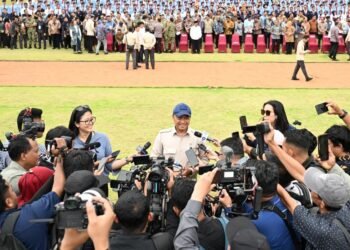 Mensesneg Prasetyo Hadi dalam keterangan pers usai mendampingi Presiden Prabowo Subianto meresmikan SMA Taruna Nusantara Kampus Malang, di Kabupaten Malang, Jawa Timur, Selasa (13/01/2026). / Setneg