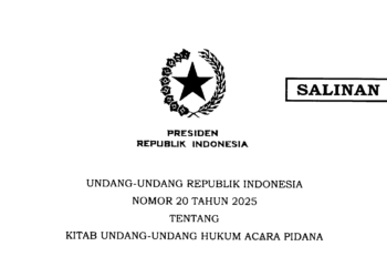 Pemerintah Indonesia resmi memberlakukan Kitab Undang-Undang Hukum Pidana (KUHP) Nasional dan Kitab Undang-Undang Hukum Acara Pidana (KUHAP) baru