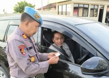 Polres Berau, Sipropam, Gaktibplin, Operasi Keselamatan Mahakam 2026, disiplin personel, pemeriksaan kendaraan / Polda