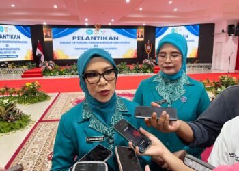 Ketua TP PKK Kota Balikpapan sekaligus Ketua Tim Pembina Posyandu masa bakti 2025–2030, Nurlena Rahmad Mas’ud. (foto: Niken/Kaltiminsert.com).