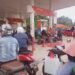 Uji coba pengaturan BBM di SPBU Balikpapan, terliat antrian (foto : Novi Abdi)